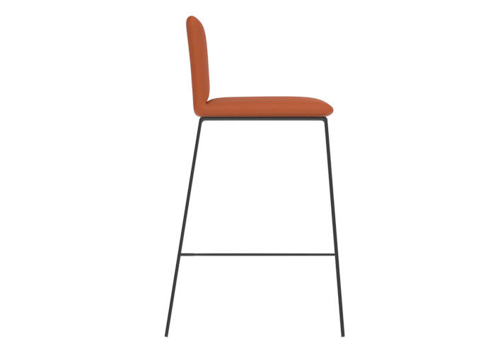 Modern Home Bar Stool Chair PU Leather Bar Stools 65cm Black Leg Counter Stools